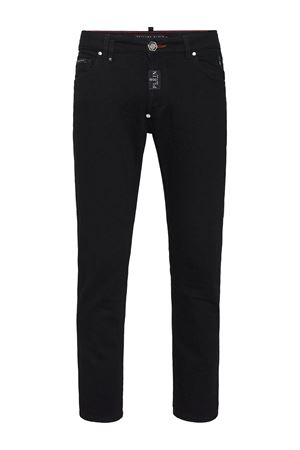 Black cotton denim jeans PHILIPP PLEIN | FADCMDT3962PDE004N02JB